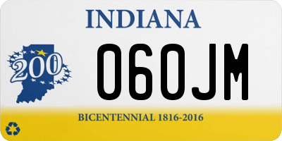 IN license plate 060JM