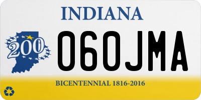 IN license plate 060JMA