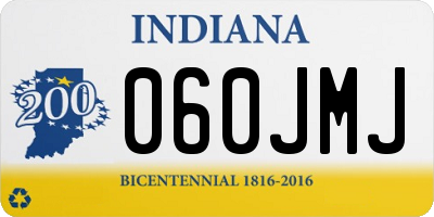 IN license plate 060JMJ