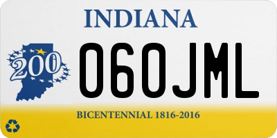 IN license plate 060JML