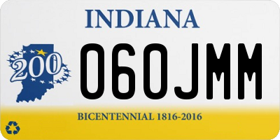 IN license plate 060JMM