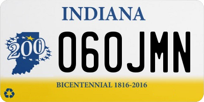IN license plate 060JMN