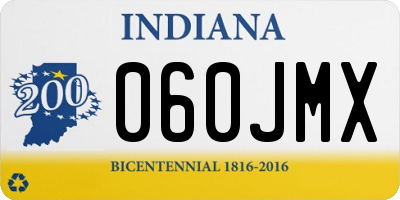 IN license plate 060JMX
