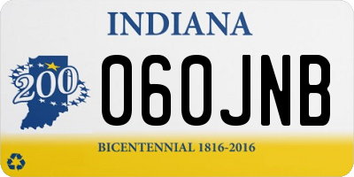 IN license plate 060JNB