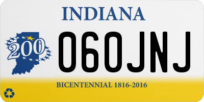 IN license plate 060JNJ