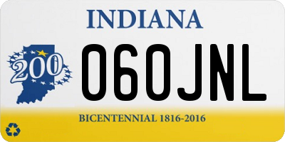 IN license plate 060JNL