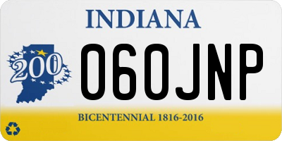 IN license plate 060JNP