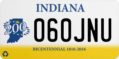 IN license plate 060JNU