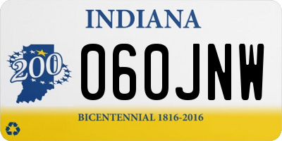 IN license plate 060JNW