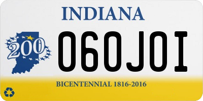 IN license plate 060JOI
