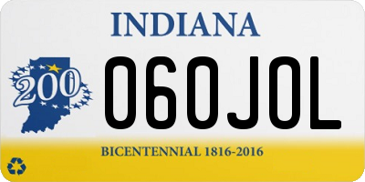 IN license plate 060JOL