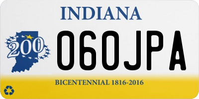 IN license plate 060JPA