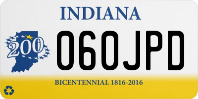 IN license plate 060JPD