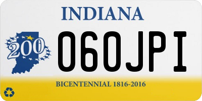 IN license plate 060JPI