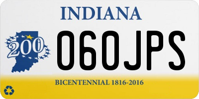 IN license plate 060JPS
