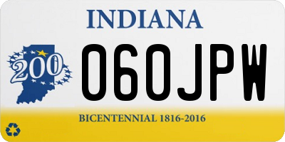 IN license plate 060JPW