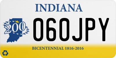 IN license plate 060JPY