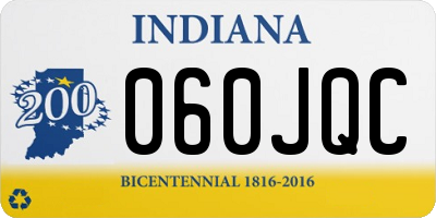 IN license plate 060JQC