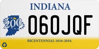 IN license plate 060JQF