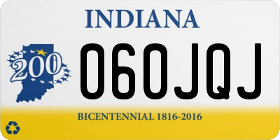 IN license plate 060JQJ