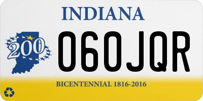 IN license plate 060JQR