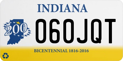 IN license plate 060JQT