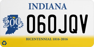 IN license plate 060JQV