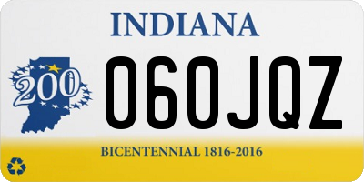 IN license plate 060JQZ