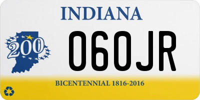 IN license plate 060JR