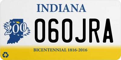IN license plate 060JRA