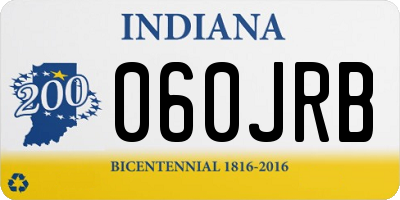 IN license plate 060JRB