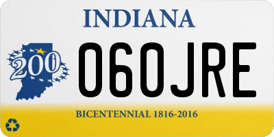 IN license plate 060JRE