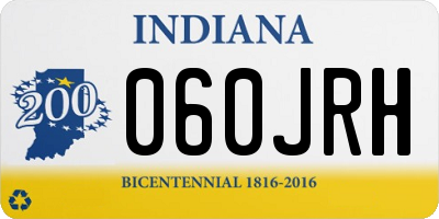 IN license plate 060JRH