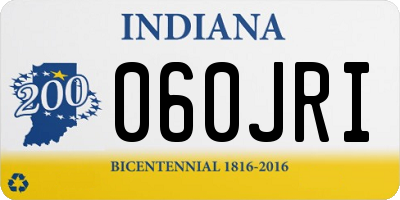 IN license plate 060JRI