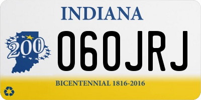 IN license plate 060JRJ