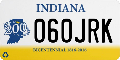 IN license plate 060JRK