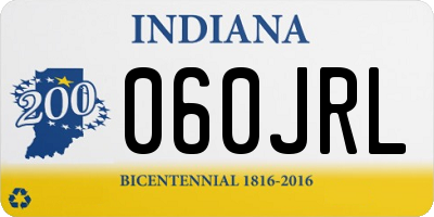 IN license plate 060JRL