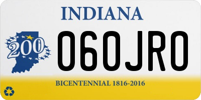 IN license plate 060JRO