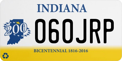 IN license plate 060JRP