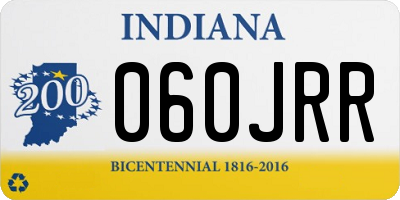 IN license plate 060JRR