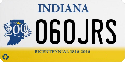 IN license plate 060JRS
