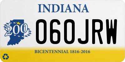 IN license plate 060JRW