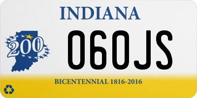 IN license plate 060JS