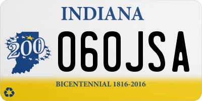 IN license plate 060JSA