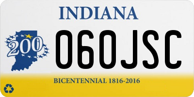 IN license plate 060JSC