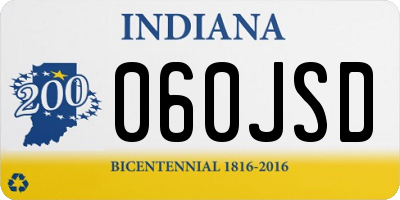 IN license plate 060JSD