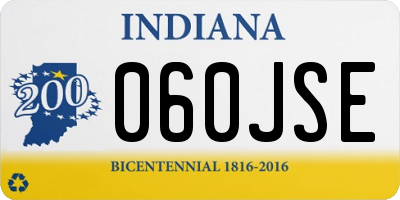 IN license plate 060JSE