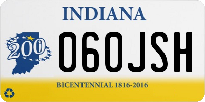 IN license plate 060JSH