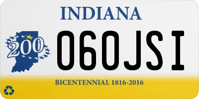 IN license plate 060JSI