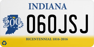 IN license plate 060JSJ